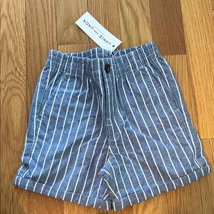 Janie and Jack Blue Striped Shorts